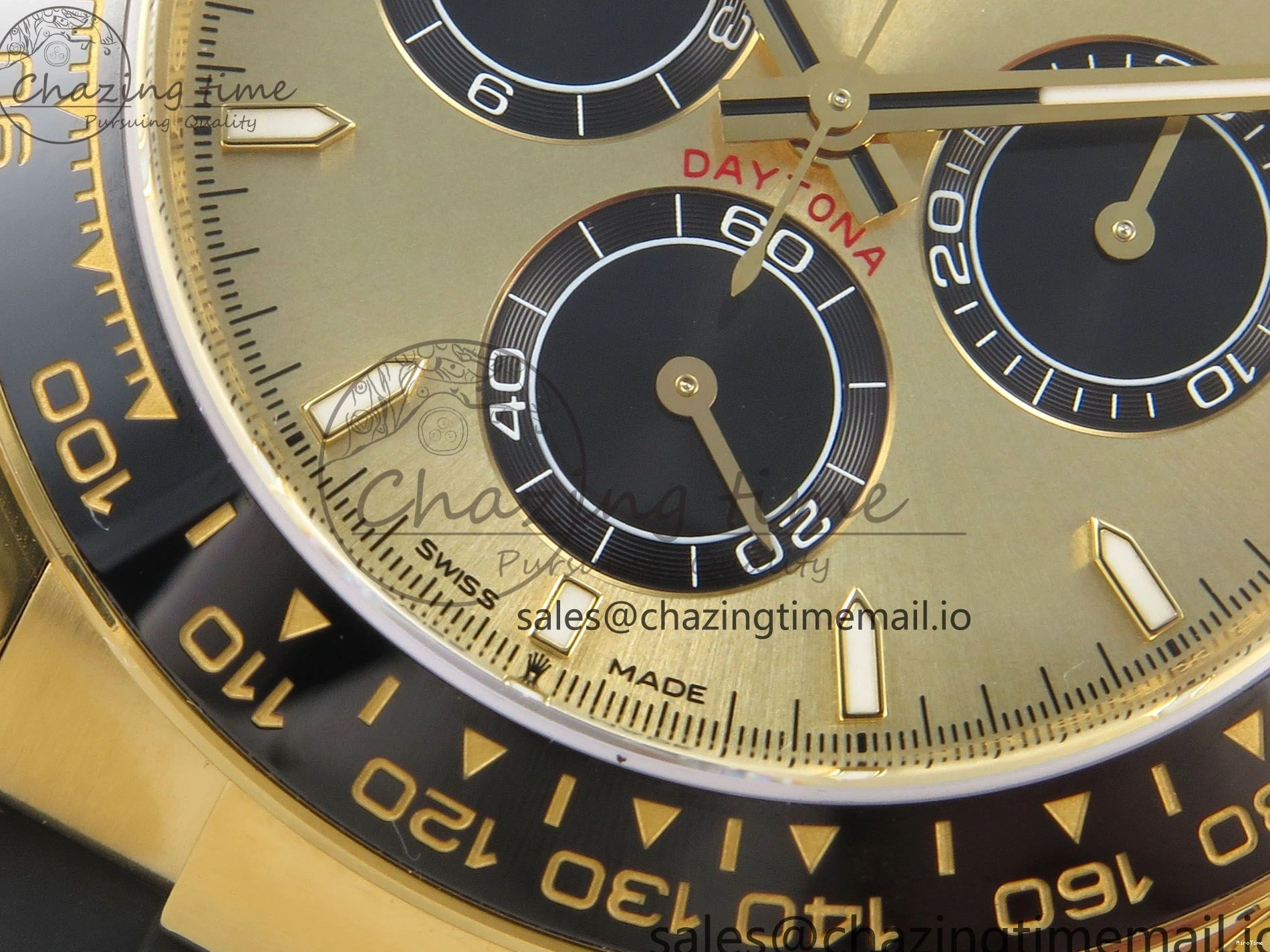MiroTime 0524 Daytona 126518 VSF 1:1 Best Edition YG Black Dial on Oysterflex Strap VS4131 V2 (Weighted) Refined 329